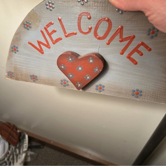 Handmade | Wall Decor | Vintage Rustic Handpainted Welcome Sign | Poshmark